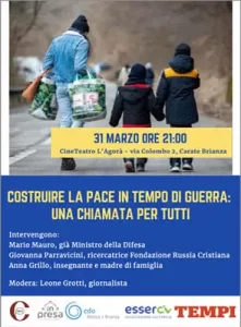 Costruire la pace in tempo di guerra: una chiamata per tutti
